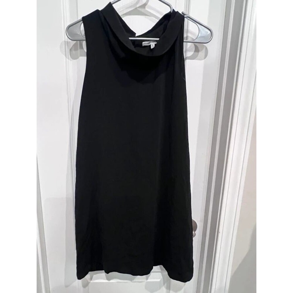 Naked Zebra Women’s Black Sleeveless Cowl Neck Shift Dress Size Small